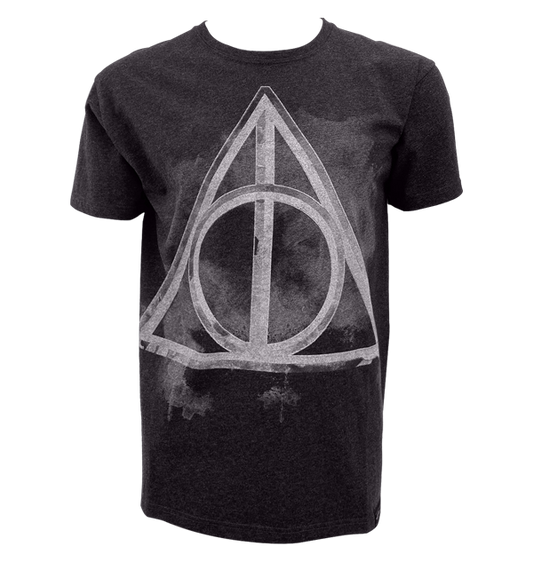 Warner Bros Deathly Hallows Smoky Charcoal T-Shirt
