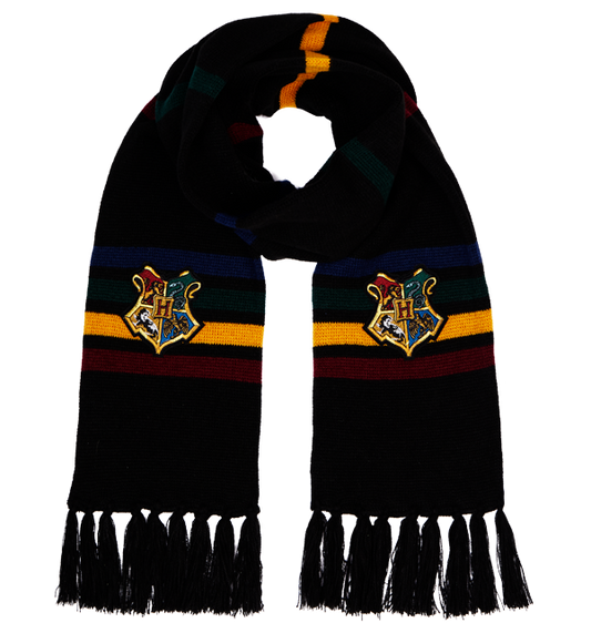 Warner Bros Hogwarts School Crest Knitted Scarf