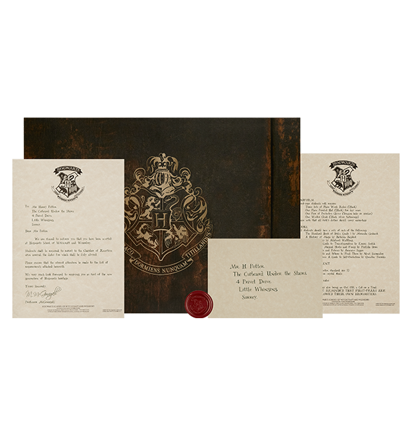 Warner Bros Personalised Hogwarts Acceptance Letter