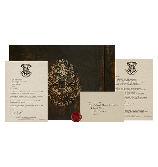 Warner Bros Personalised Hogwarts Acceptance Letter