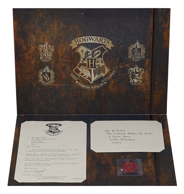 Warner Bros Personalised Hogwarts Acceptance Letter