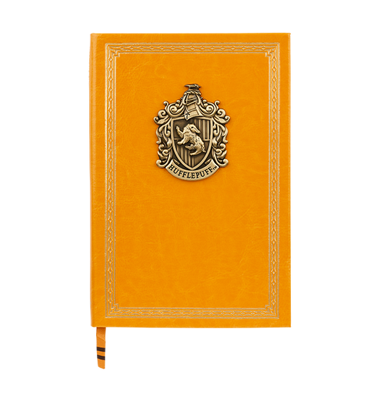 Warner Bros Faux Leather Hufflepuff Crest Notebook