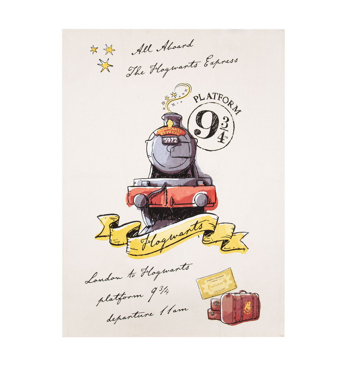 Warner Bros Hogwarts Express Tea Towel Set