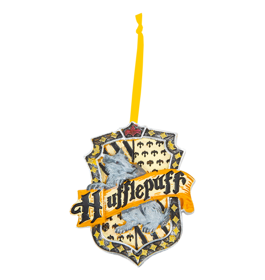 Warner Bros Hufflepuff Crest Hanging Ornament
